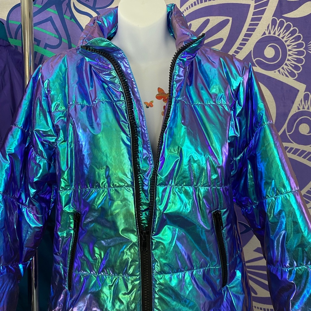 Club Exx Iridescent Snowsuit from Dolls Kill - Picture 4 of 15
